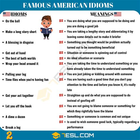 Popular American Idioms You Need To Know Esl