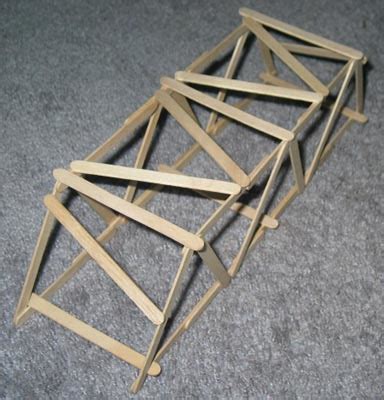 Short Warren Truss Popsicle Bridge Garrett S Bridges