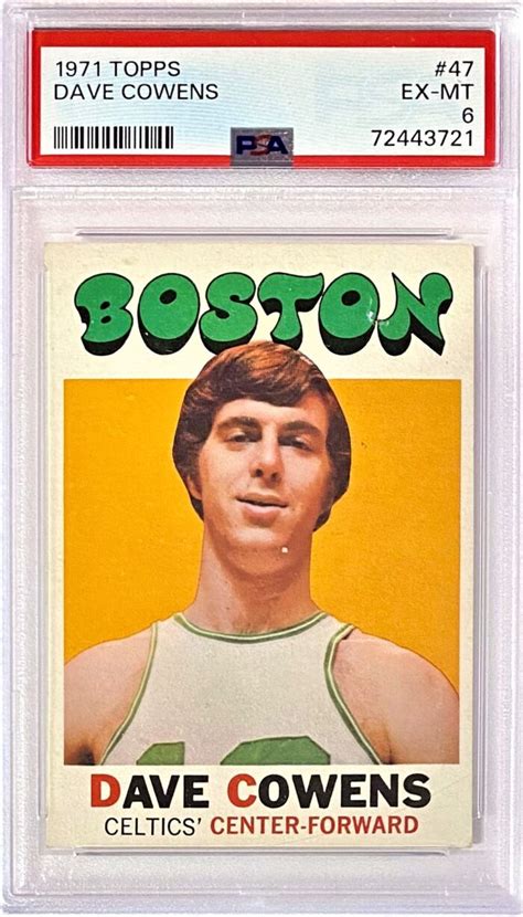 Dave Cowens Topps Boston Celtics Basketball Card Kbk Sports