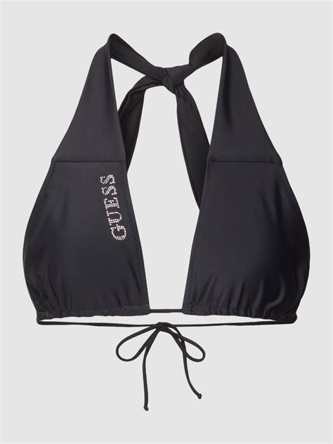 Guess Bikini Oberteil Mit Label Print Black Online Kaufen