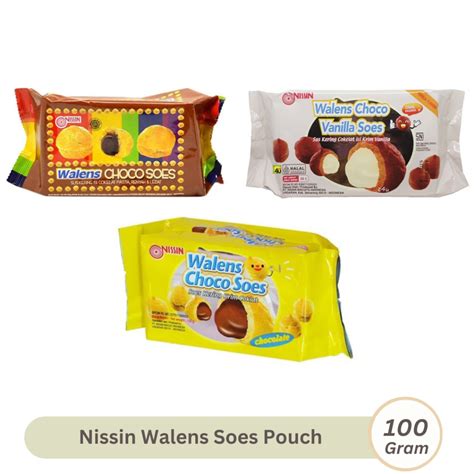 Jual Nissin Walens Choco Soes 100gr Sus Kering Isi Krim Pasta Coklat