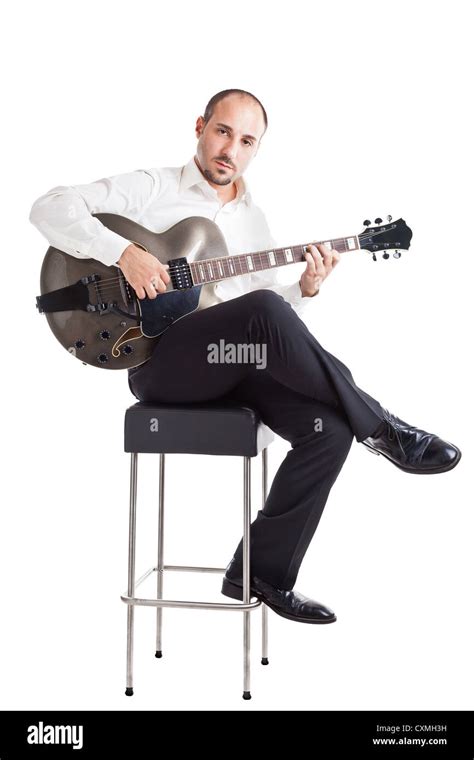 Playing Guitar Sitting On Stool Hi Res Stock Photography And Images Alamy