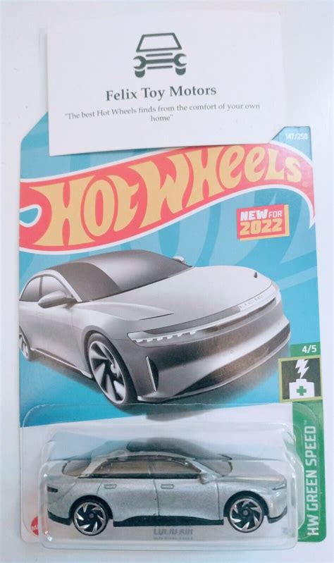 Hot Wheels Lucid Air 2022 HW Green Speed Mini Collection EBay