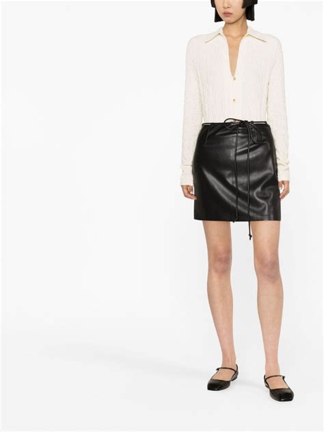 Nanushka Faux Leather Miniskirt Farfetch