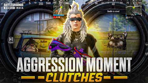 Aggression Moment Clutches 1v4 🔱 60 Fps Bgmi Youtube