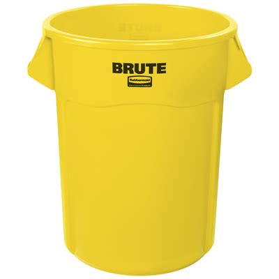 Rubbermaid® Brute® Trash Can - 55 Gallon, Yellow | MH USA