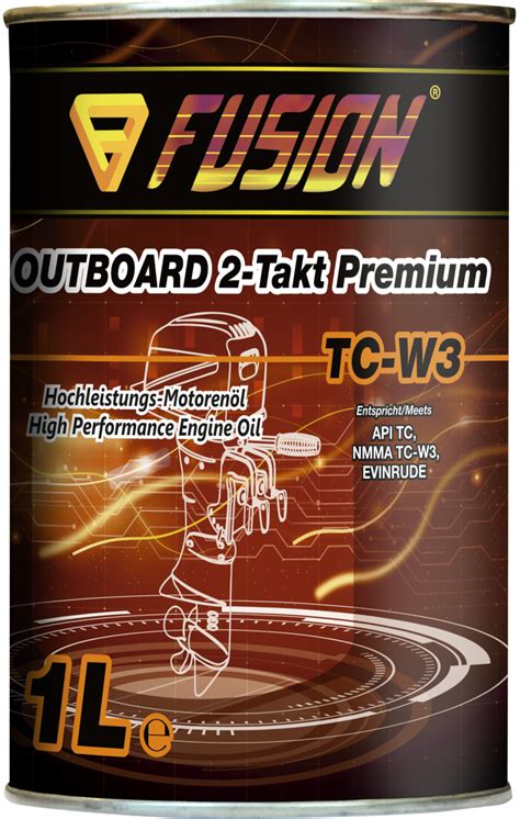 2-х тактна моторна олива FUSION Outboard 2-Stroke Premium TC-W3 Metal ...