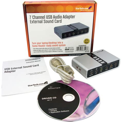 Startech 7 1 Usb Audio Adapter External Sound Card Atp Depot