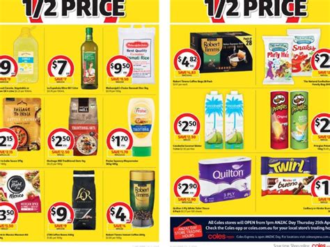 Coles Launches Off Sale On Makeup Frozen Food And Cleaning