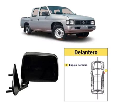 Espejo Derecho Manual Nissan D Negro