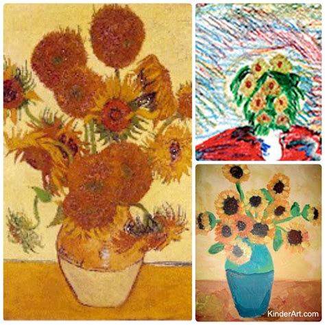 Van Gogh's Sunflowers — KinderArt