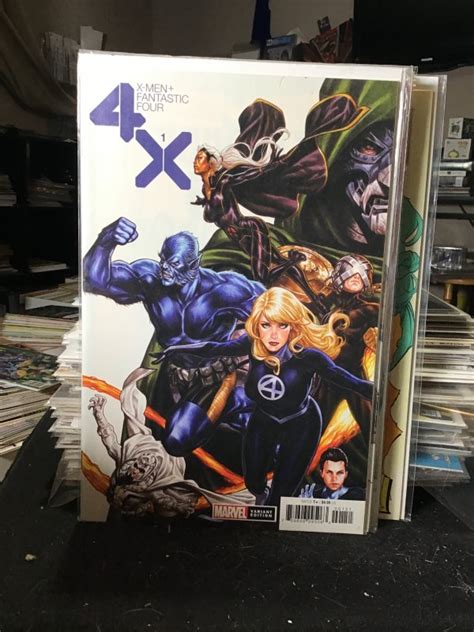 X Men Fantastic Four Brooks Cover Comic Books Modern Age