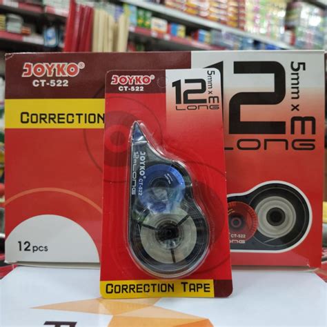 Jual Correction Tape Joyko CT522 Tipex Kertas CT 522 Tip Ex Kering