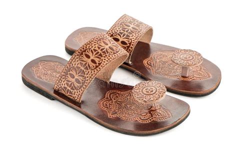 Leather women sandals stock photo. Image of female, ladies - 89223364