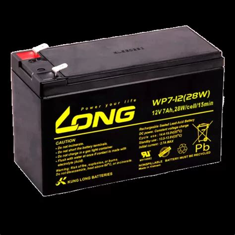 Bateria VRLA Long WP7-12 28W - Energia de alta eficiência