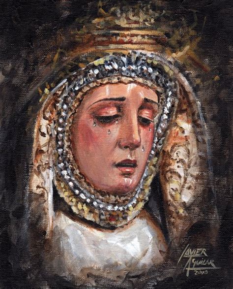 JAVIER AGUILAR Pintor Dibujante Y Ceramista VIRGEN DEL CONSUELO