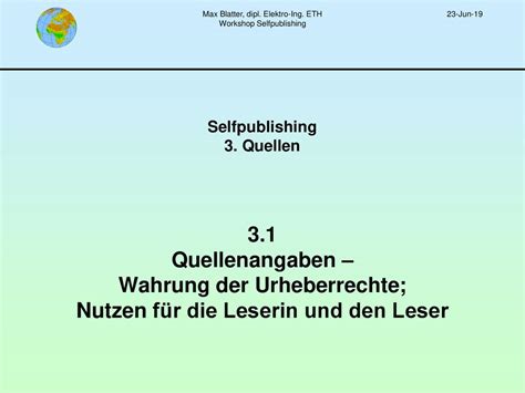 Workshop Selfpublishing Quellen Ppt Herunterladen