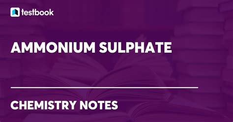 Ammonium Sulphate Know Its Formula Structure Properties Uses