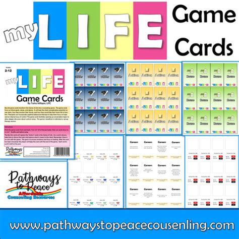 My Life Cards to play with the Game of Life | Pathwaystopeace