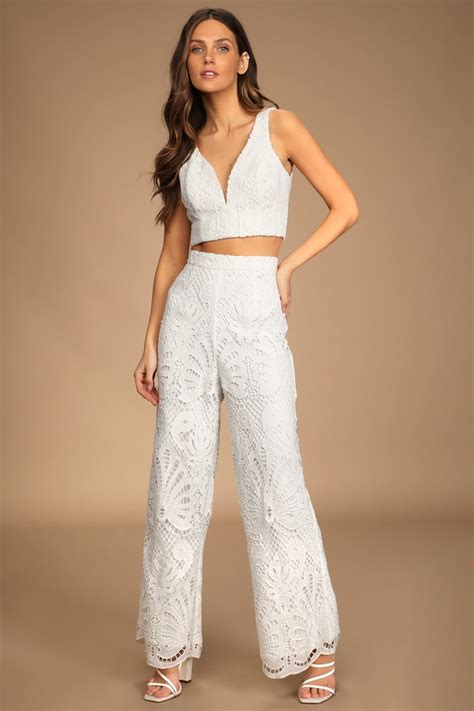 24 Stylish White Jumpsuits For The Bridal Shower Emmaline Bride