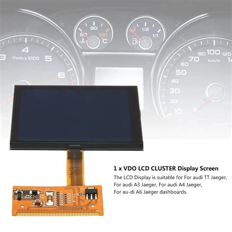 TT LCD Display Screen For VW Audi TT Jaeger New VDO FIS Cluster LCD