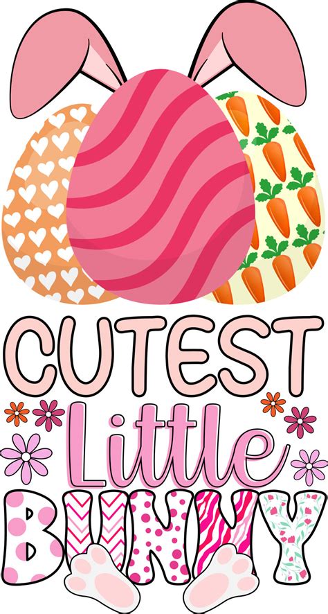 Easter Quotes. Cutest little bunny 20255349 Vector Art at Vecteezy