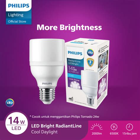 Philips Lampu Led Radiantline Ledbright W K Putih Lazada Indonesia