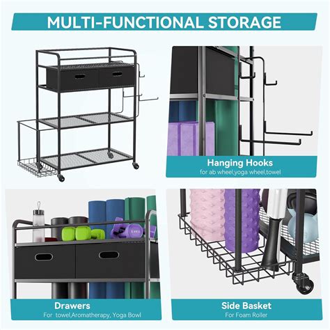 Buy Amyove Yoga Mat Storage Racks for Yoga Mat Dumbbell Kettlebell Foam