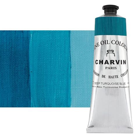 Charvin Fine Oil Paint Turquoise Deep Blue Ml Jerry S Artarama