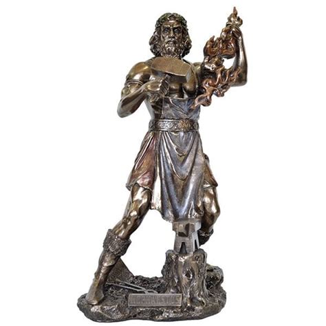 Hephaestus Greek Bronze Veronese Statue - Pagan Altar Gifts