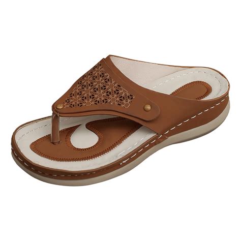 PEASKJP Women Comfortable Wedge Sandals Cushionaire Sandals Women Wedge