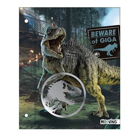 Carpeta C Cordon N Mooving Jurassic World Carton Mooving