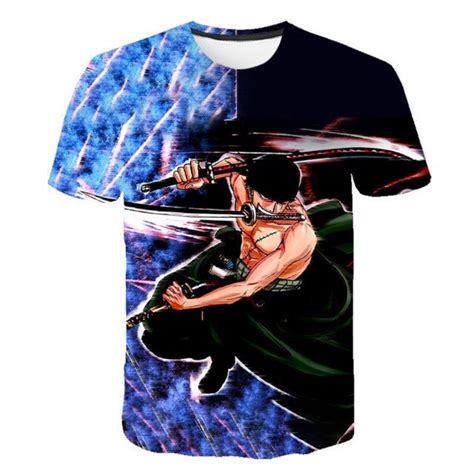 One Piece T Shirt Zoro Santoryu Printed Official Merch One Piece Store