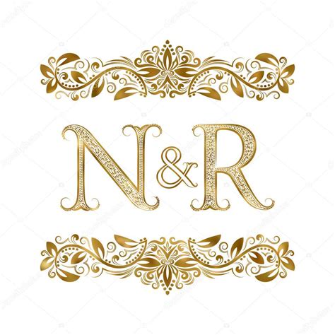 N Y R Vintage Iniciales S Mbolo Del Logotipo Las Letras Est N Rodeadas