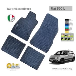 Tappeti Fiat 500L In Gomma Su Misura Sunmats Vendita Al Dettagl