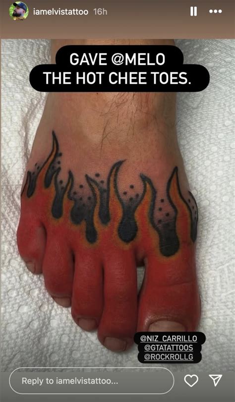 Tattoo Artist Shares Photo Of LaMelo Ball S Alleged Wild New Foot Tattoo Hot Chee Toes VladTV
