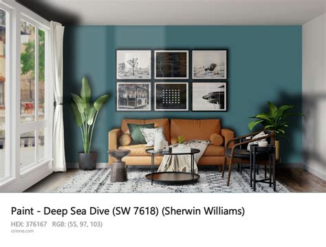 Sherwin Williams Deep Sea Dive SW 7618 Paint Color Codes Similar