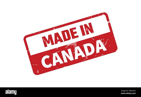 Made In Canada Rubber Stamp Stock Vector Image Art Alamy