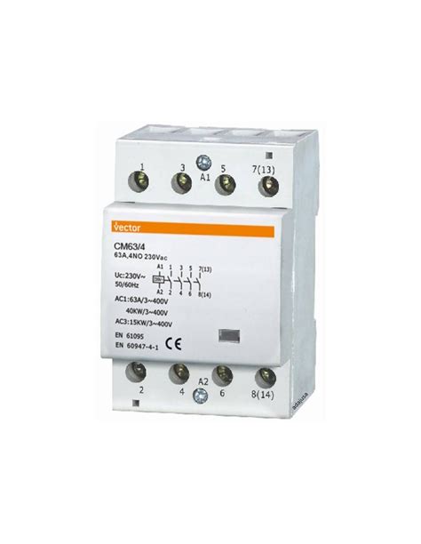 Modular Contactor 4 Poles 63A 24V VMC | ADAJUSA | price