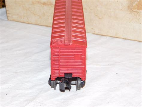 POSTWAR LIONEL SF SF 6014 FRISCO O GAUGE RED BOX CAR DOUBLE DOOR EBay