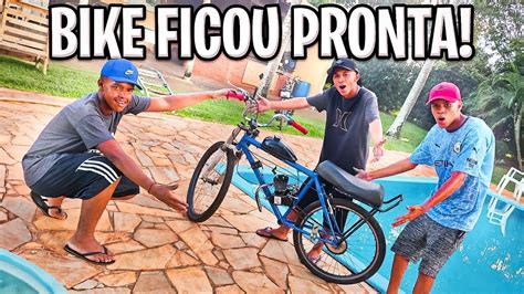 OLHA COMO FICOU A BIKE MOTORIZADA YouTube