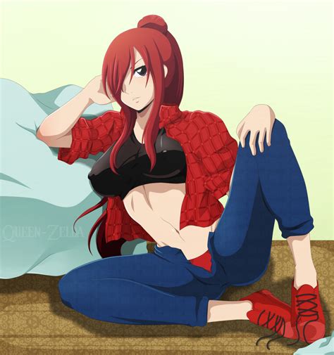 Erza Pinup By Queen Zelda Hentai Foundry