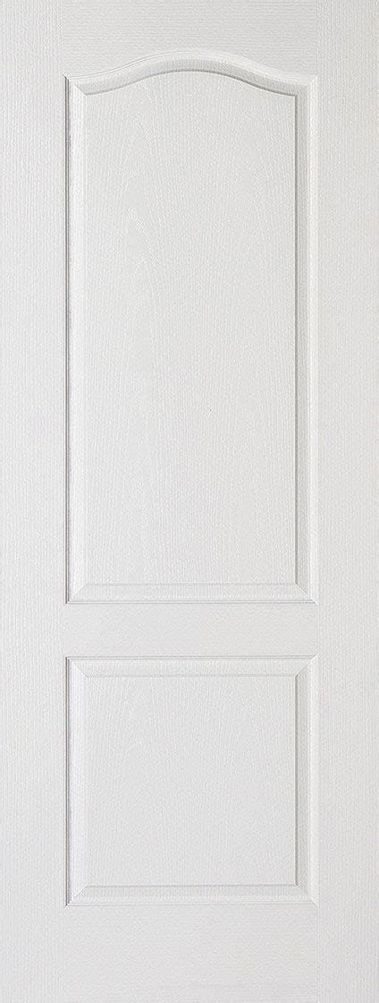 2 Panel Arched Textured White Primed Door