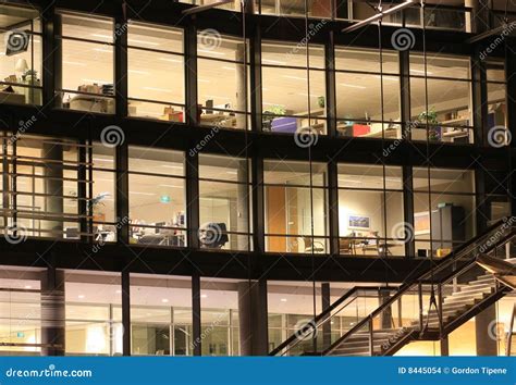 Office Building At Night Stock Images - Image: 8445054