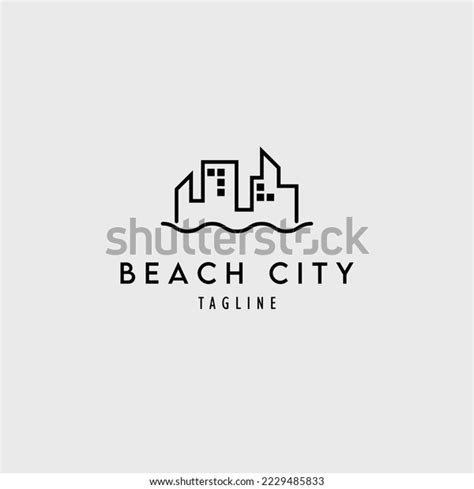 Beach City Logo Vector Illustration Design Stock Vector (Royalty Free ...