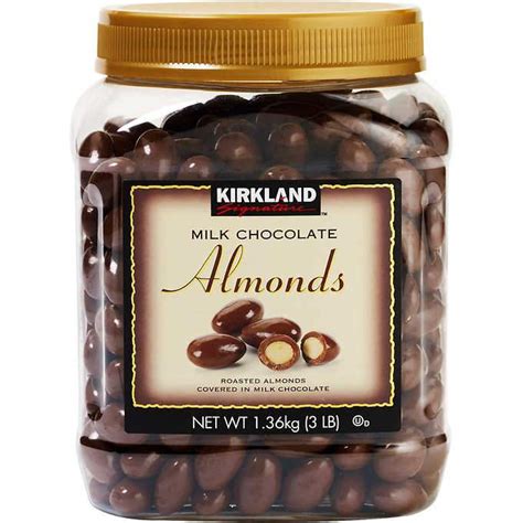 Kirkland Signature Almonds, Milk Chocolate, 3 Pound — Snackathon Foods