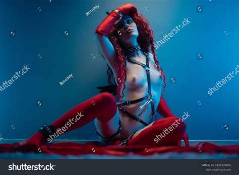 Naked Girl Beautiful Afro Locks Poses Stock Photo Shutterstock