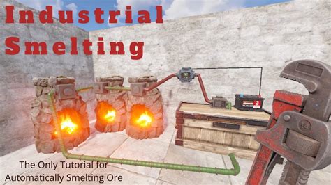 Rust Easy Automatic Smelting With 1 Conveyor Industrial Furnace Youtube