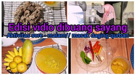 Daily Vlog Irt Desa Beberes Masak Sederhana Daging Qurban Youtube