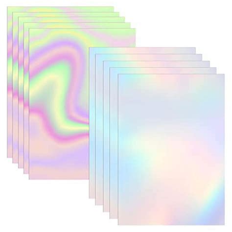 Bylion 2 Types Transparent Holographic Overlay Lamination Vinyl A4 Size